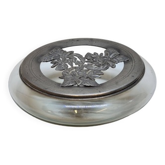 Pot Pourri Candy Box In Crystal And Pewter
