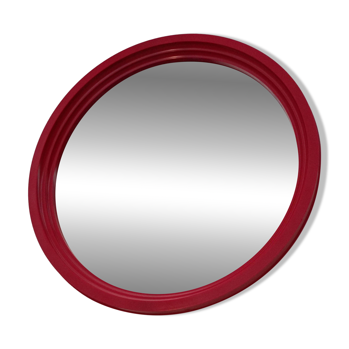 Round plastic mirror Space Age, 1970