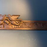 Antique carved wooden pediment