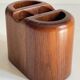 Vintage Teak Pencil Holder
