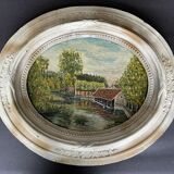 Table: Oil on canvas - The wash house