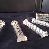 Set of 6 Hungarian crystal knife rests