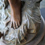 Ancient statue in bronze "Melody" after Auguste Moreau – Art Nouveau