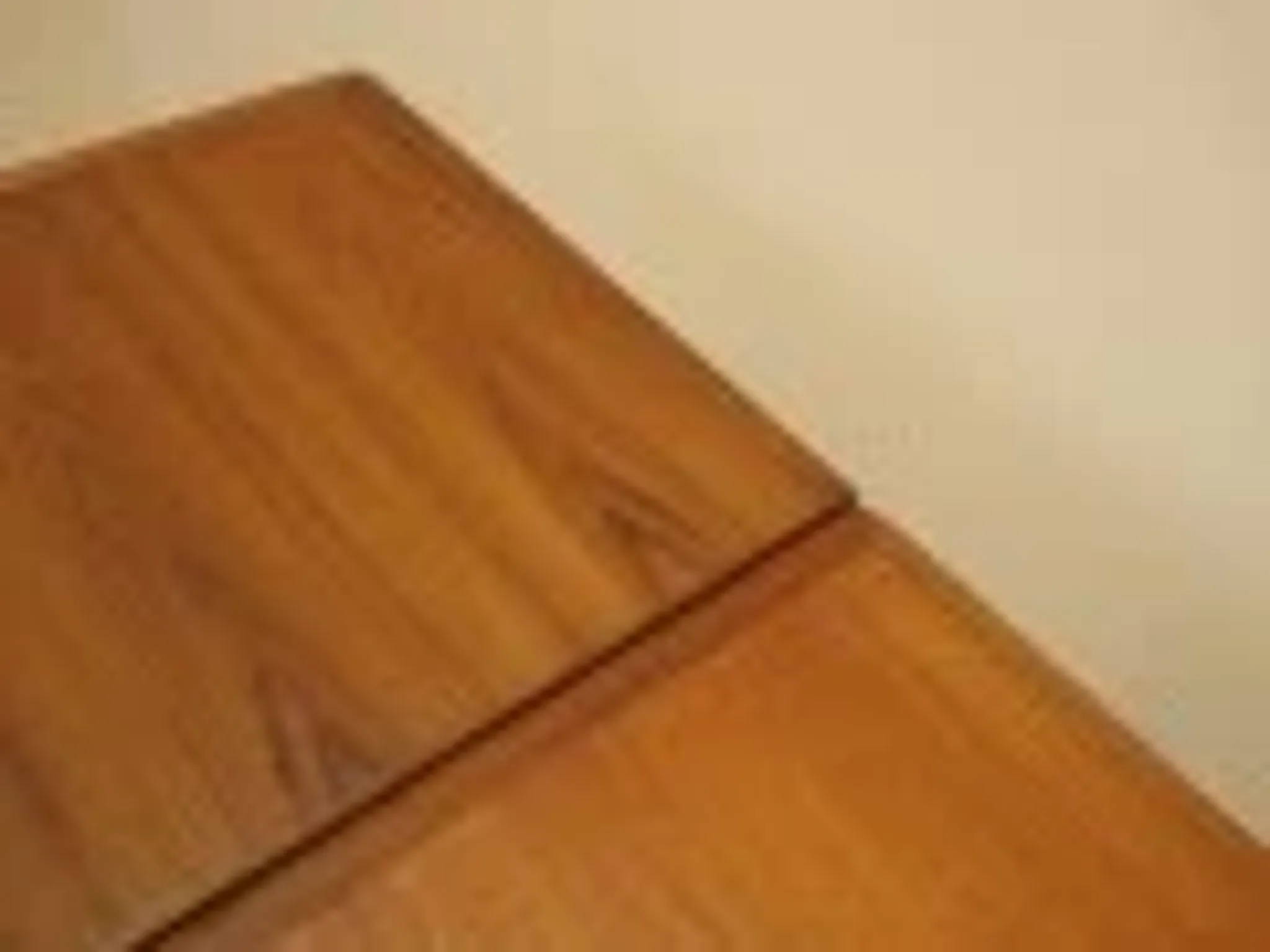 Danish extendable dining table, teak veneer, solid wood legs, leaf storage, 1970s