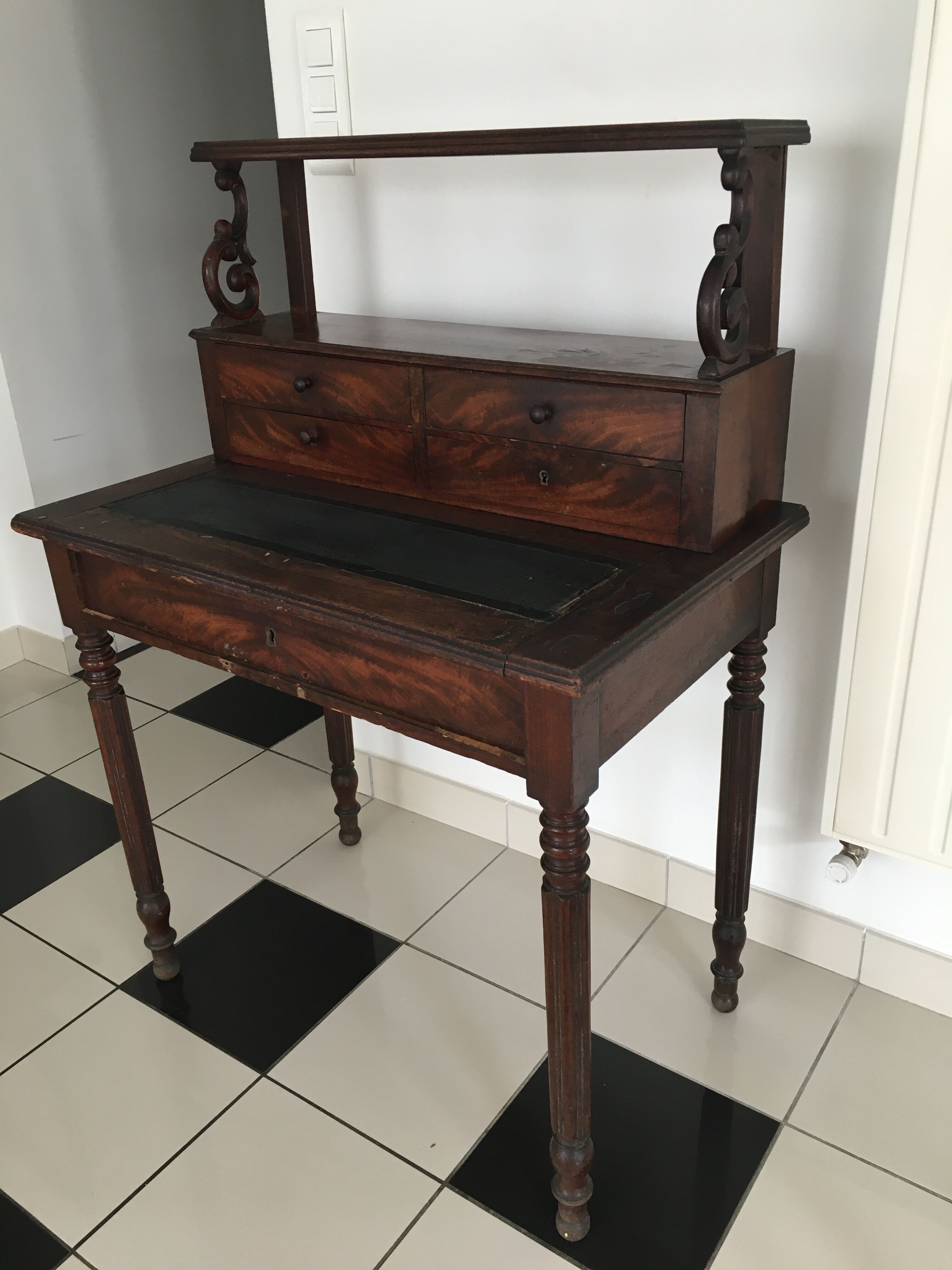 Wooden secretary office
