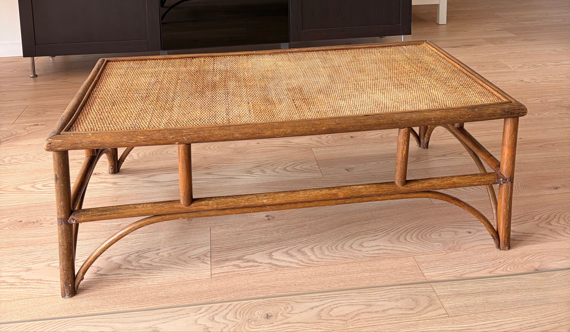 Rattan coffee table
