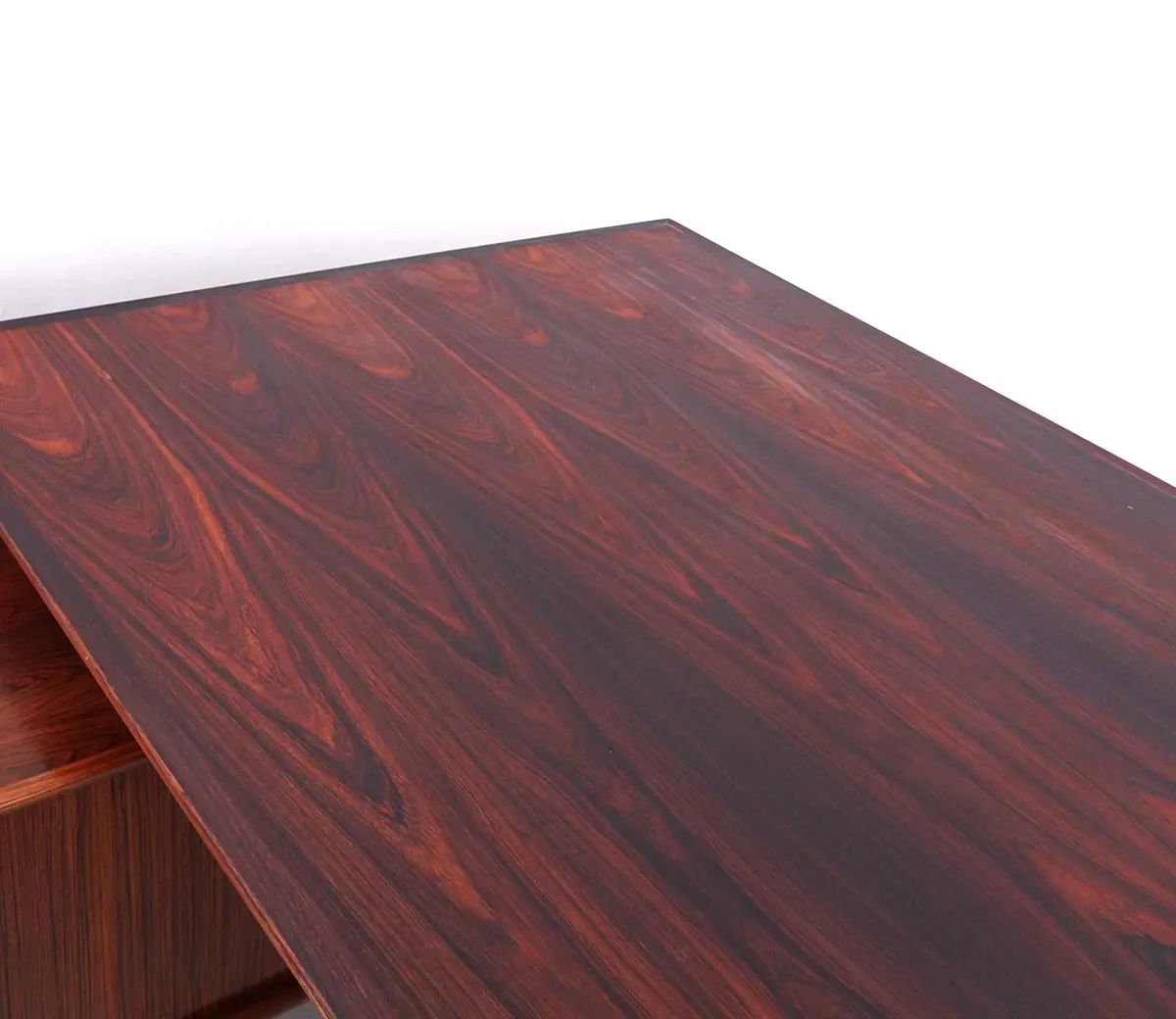 Vintage executive desk with sideboard, Arne Vodder for Sibast, 1960s