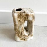 Small vintage Marei ceramic vase - block vase - fat lava - W. Germany