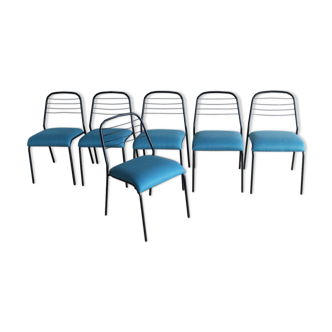Set de 6 chaises années 50