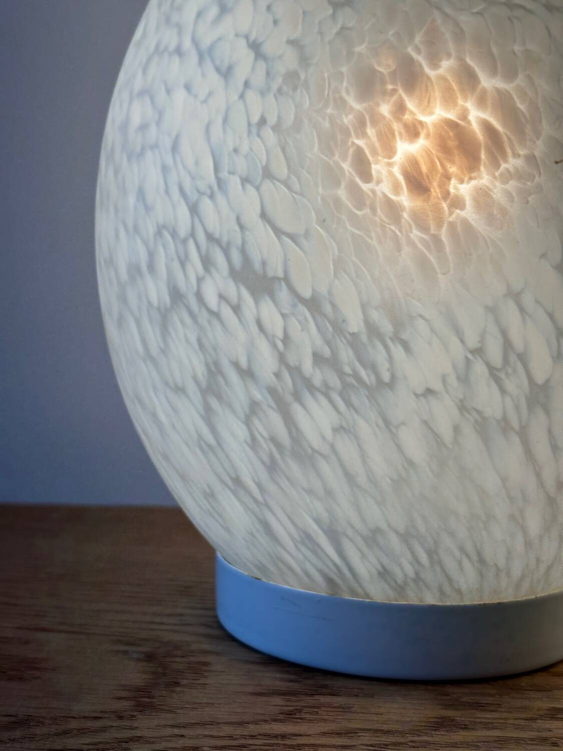 Glass egg lamp duo