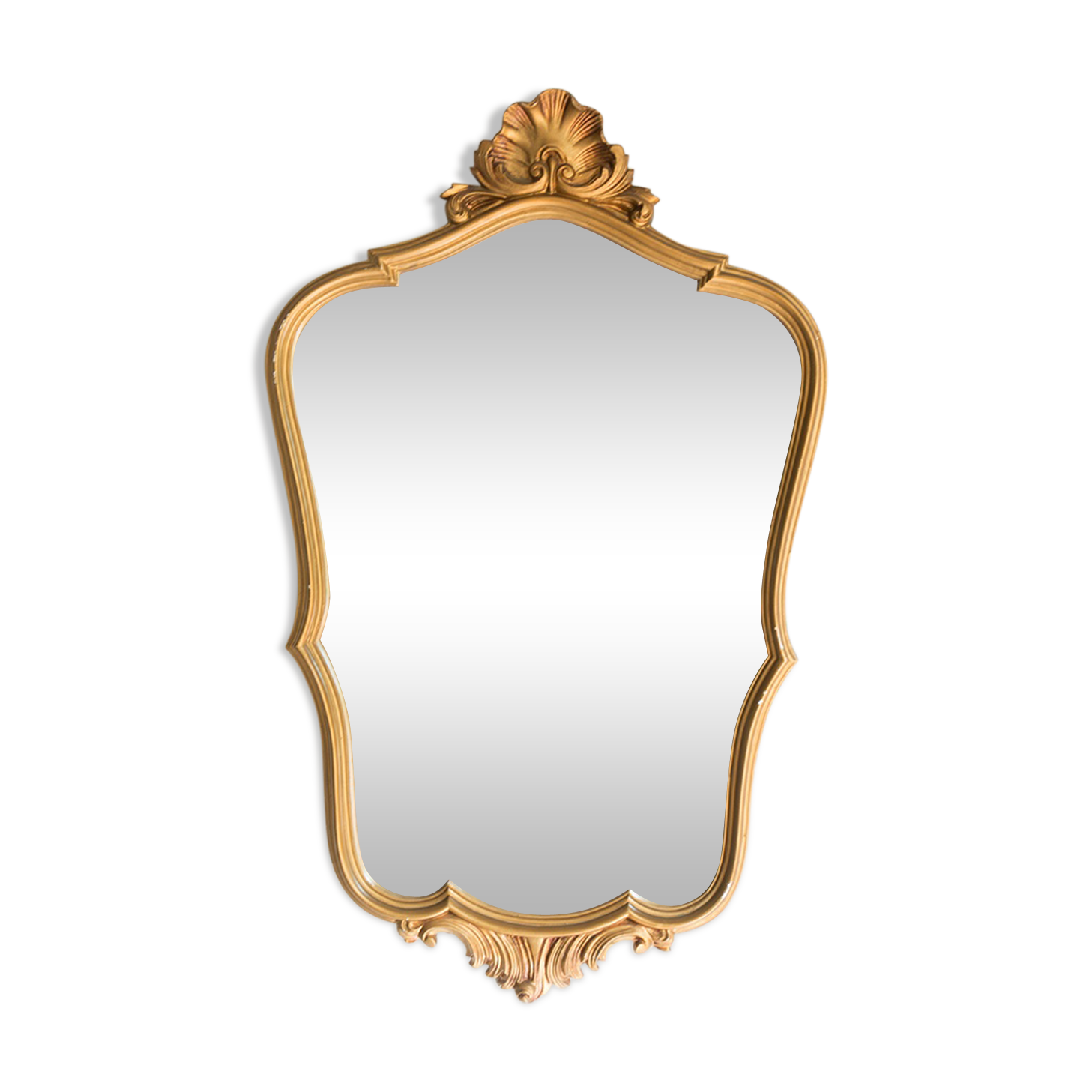 Golden mirror 75x45cm