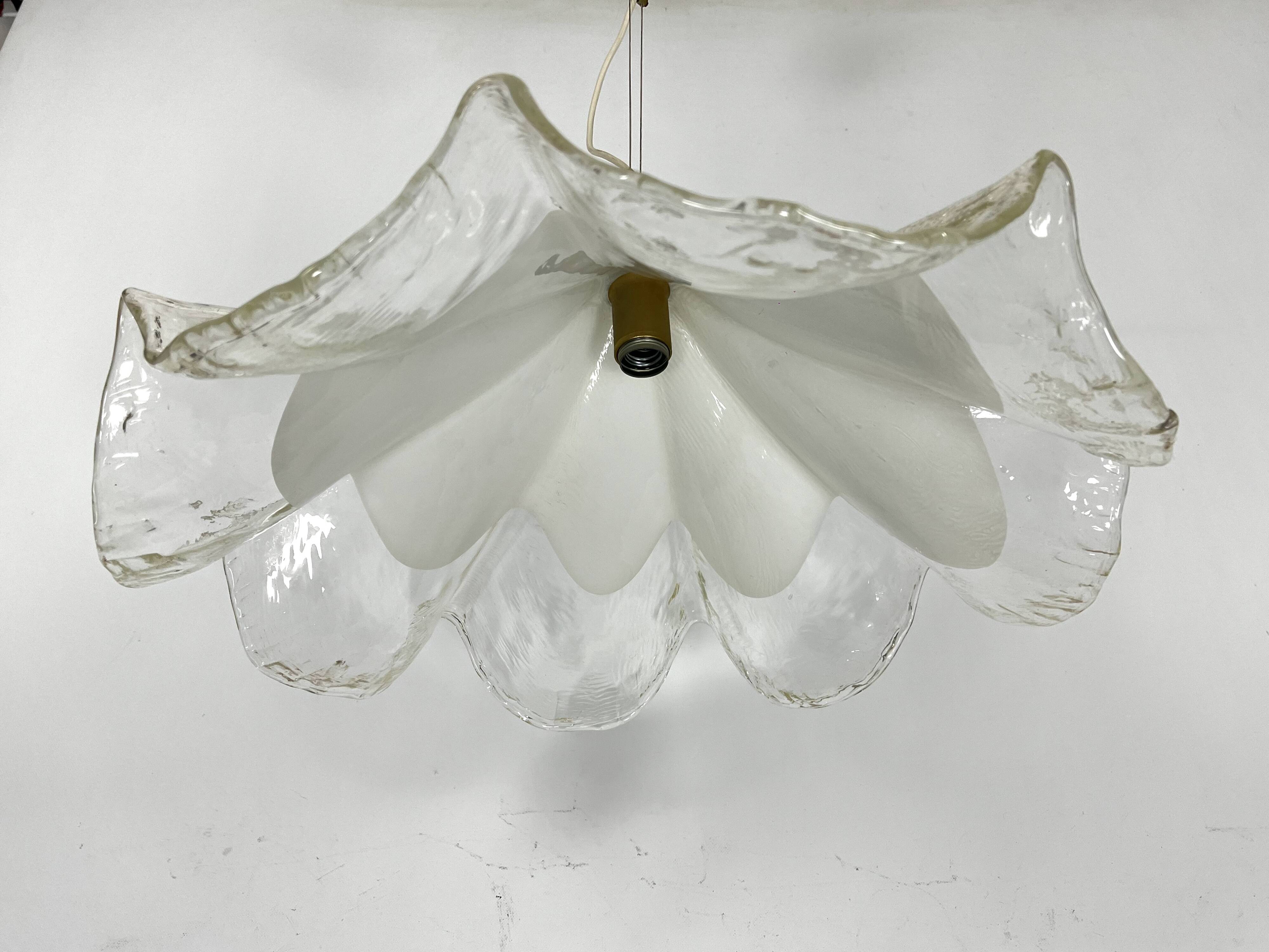 La Murrina, Vintage large Murano glass chandelier from 70s