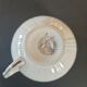 charming set of 4 cups and their 4 matching saucers in earthenware