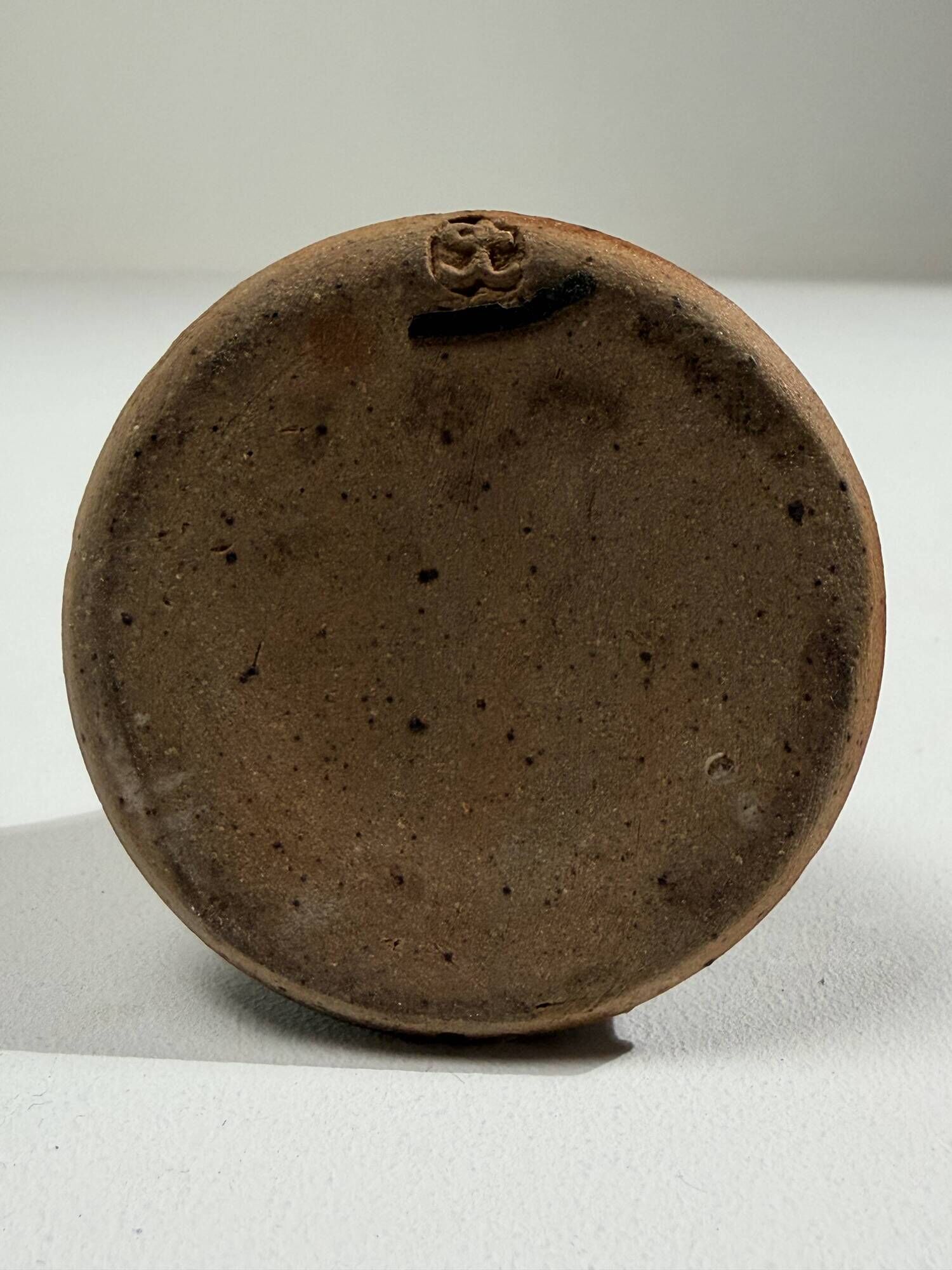 Rare miniature vase in glazed stoneware, Gustave Tiffoche – Guérande circa 1960