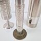 Brutalist Sculptural Metal and Brass Vases from BMF, Germany, 1960s, Set of 3