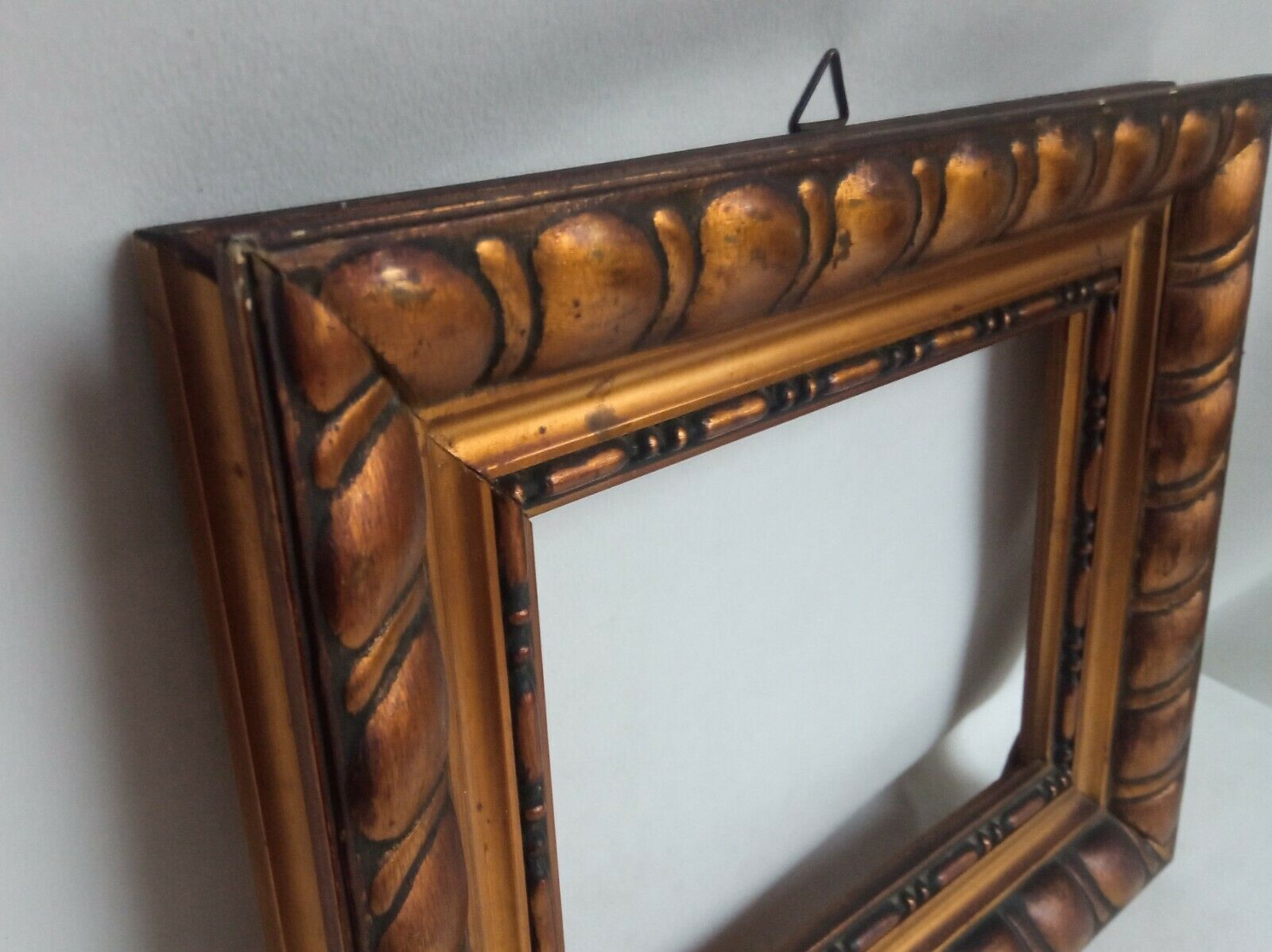 Wooden frame and gilded stucco circa 1900