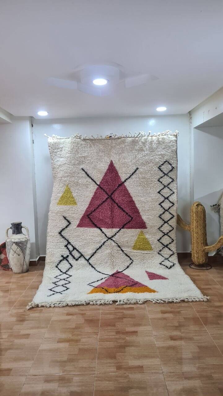 Handmade Berber wool rug 250x150 cm