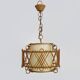 Rattan pendant light 1950s