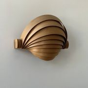 Vintage pine slat wall lamp, Translandia, Netherlands, 1960s