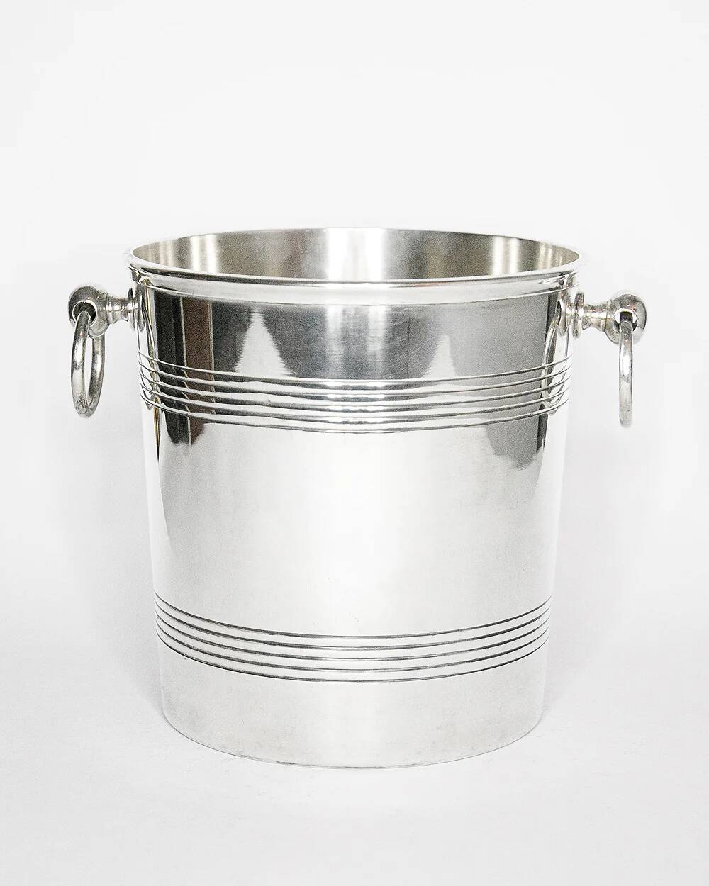Vintage silver-plated metal ice bucket / cooler by Ercuis