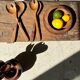 Bowl or monoxyl teak cut d:25.5