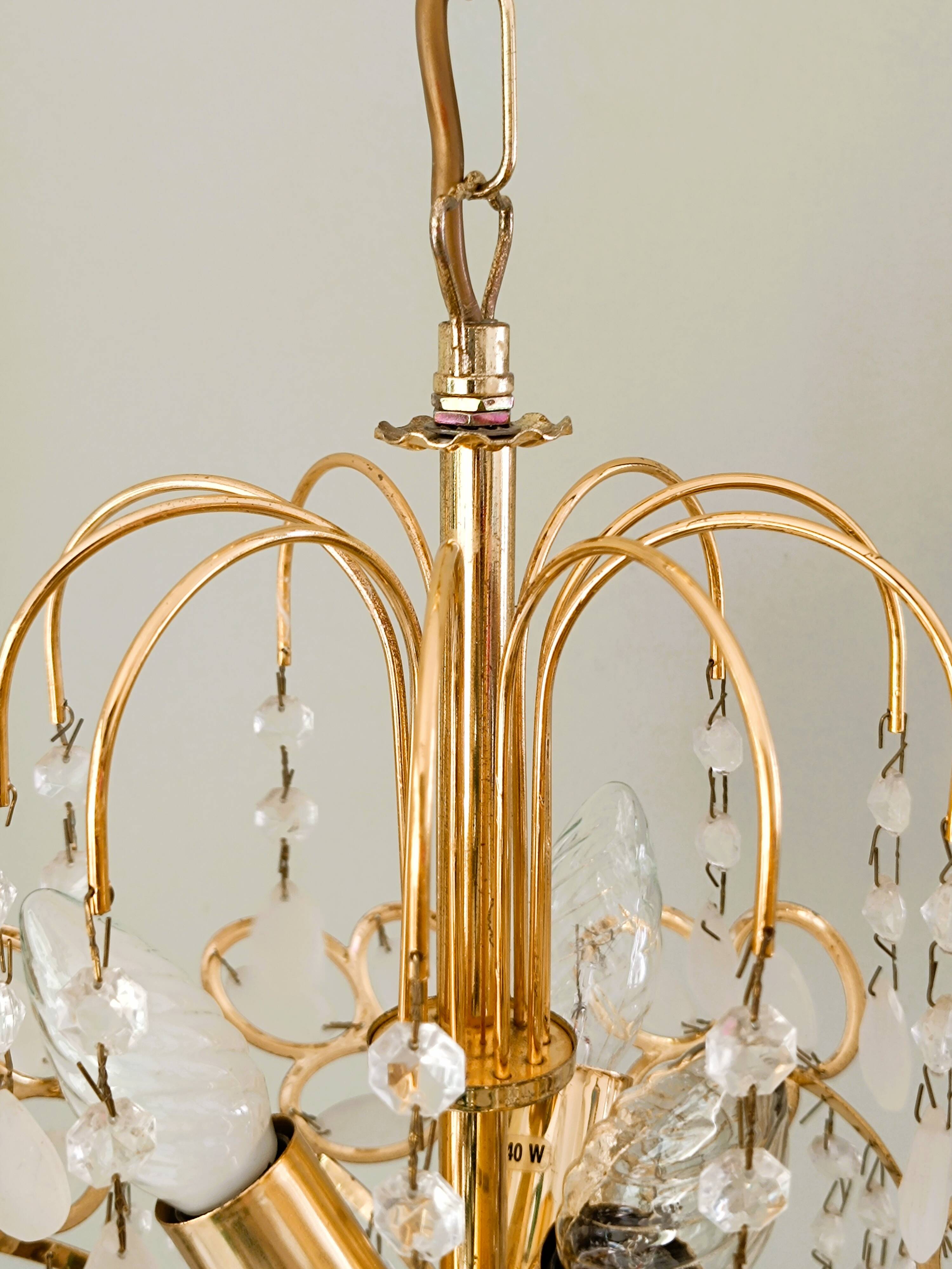 Baroque chandelier with tassels