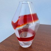 Petit vase Guzzini verre soufflé