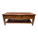 Table basse en bois et marbre