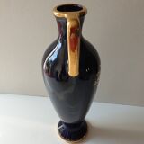 Navy Blue Porcelain Soliflore Vase - Coronetti Cunardo Italy