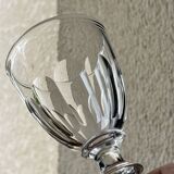 Set of 4 crystal glasses for liqueur.