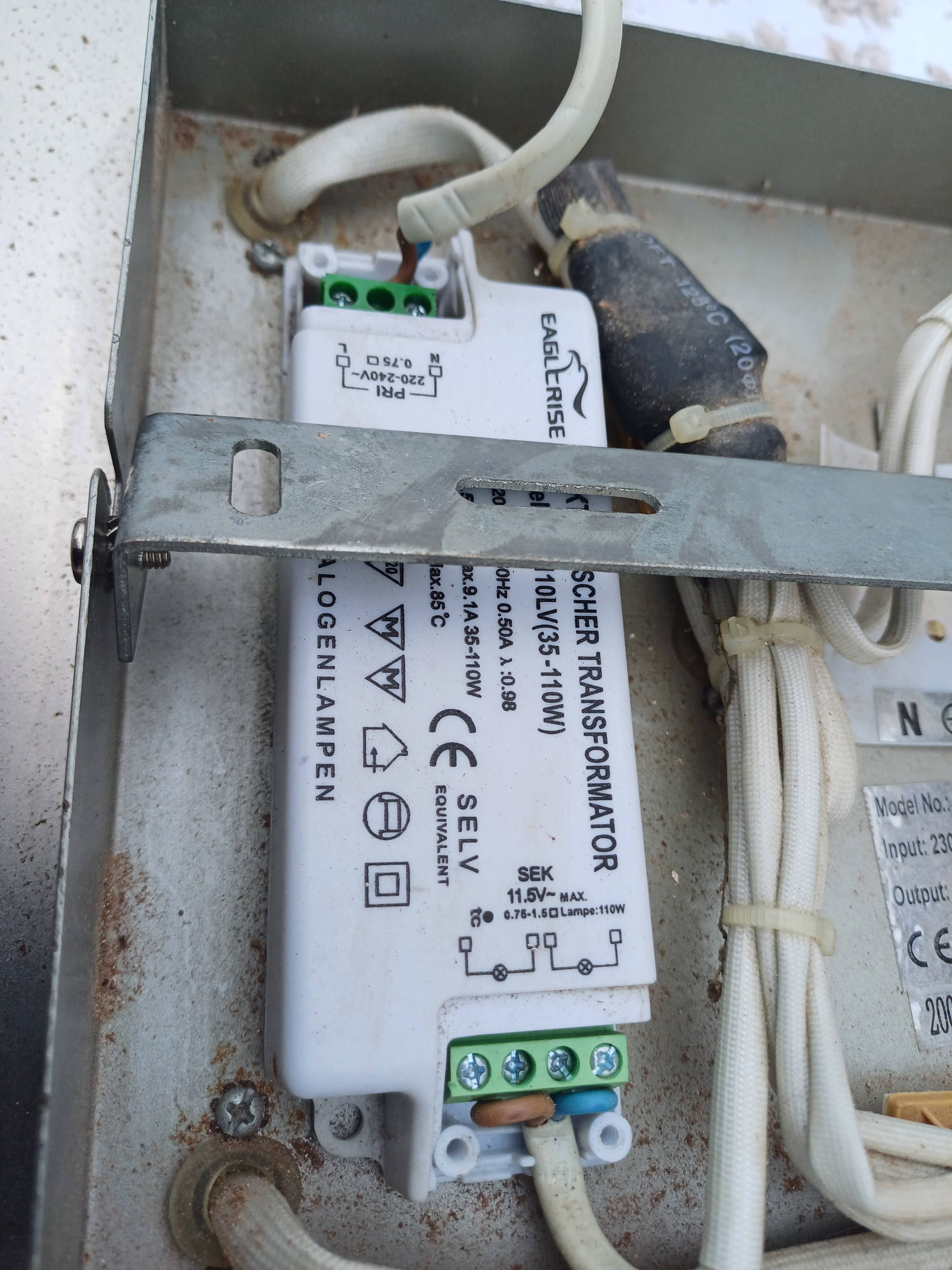 Vintage Aluminum and Glass Pendant Lamp