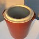 Vintage enamelled stoneware pot