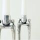 Brutalist candlesticks designed by Corry Ammerlan, 1970’s