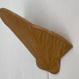 Lampe murale moderne du milieu du siècle Clam Shell Pencil Reed