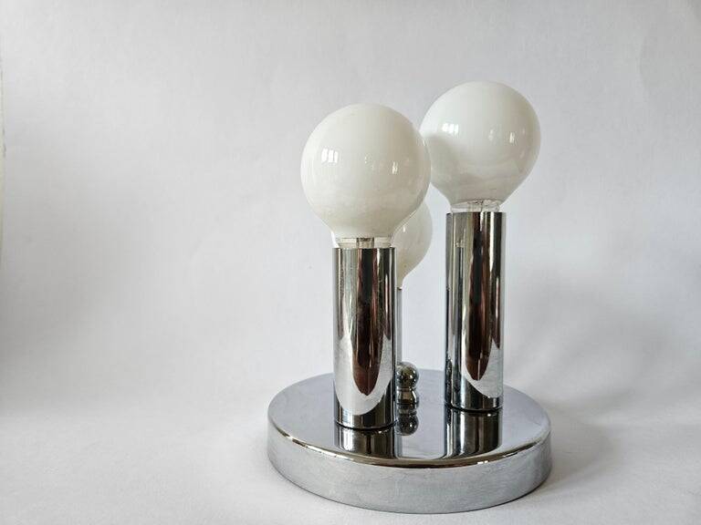 Mid-Century Modern Wall or Ceiling Lamp, Flush Mount, Sölken Leuchten, 1970