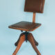 Industrial Swivel Desk Chair Cast Iron Early 20th Century