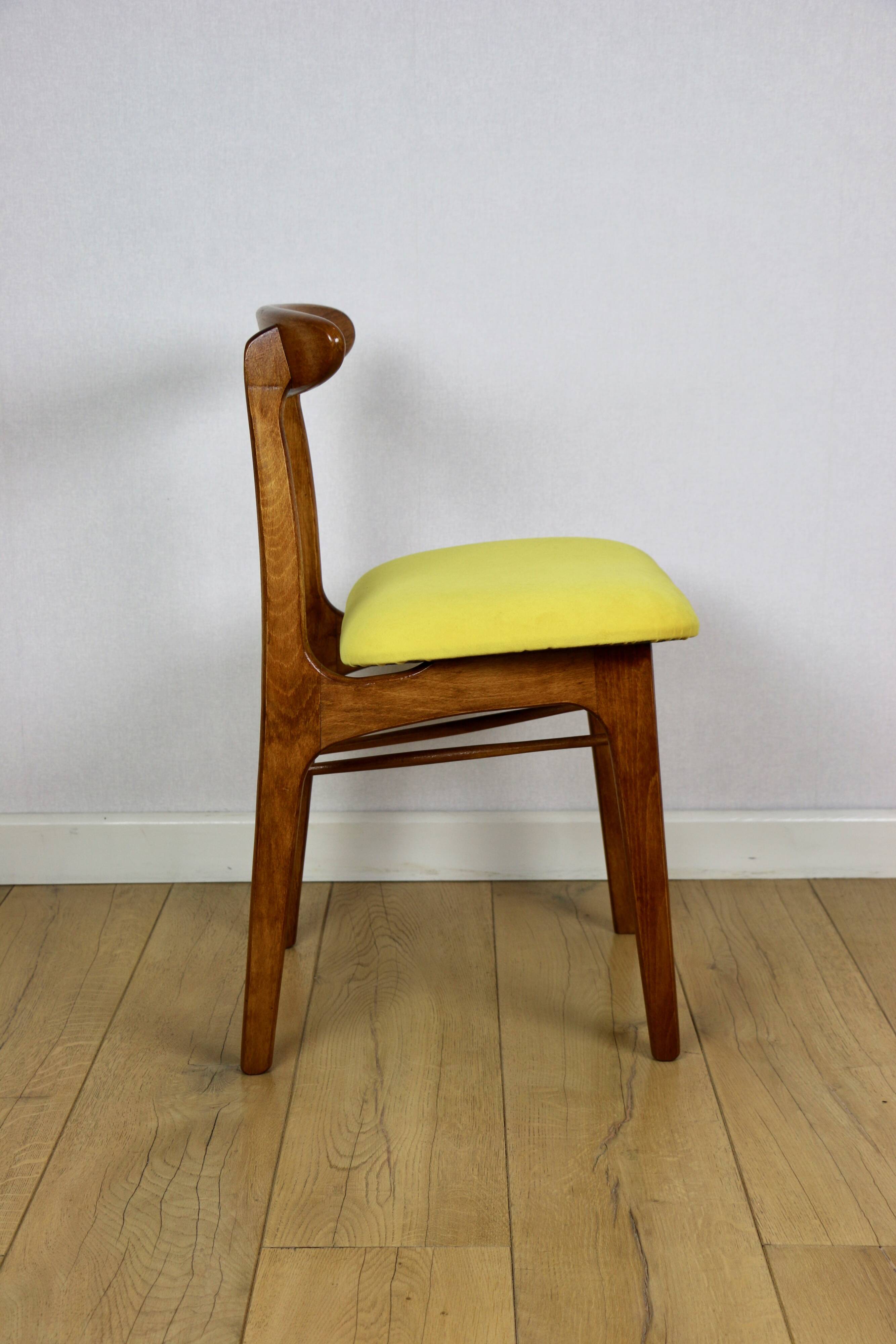 Hałas vintage chairs yellow vintage - set of 4 - great set