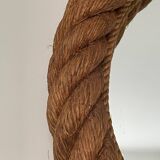 Vintage rope mirror french 1970s