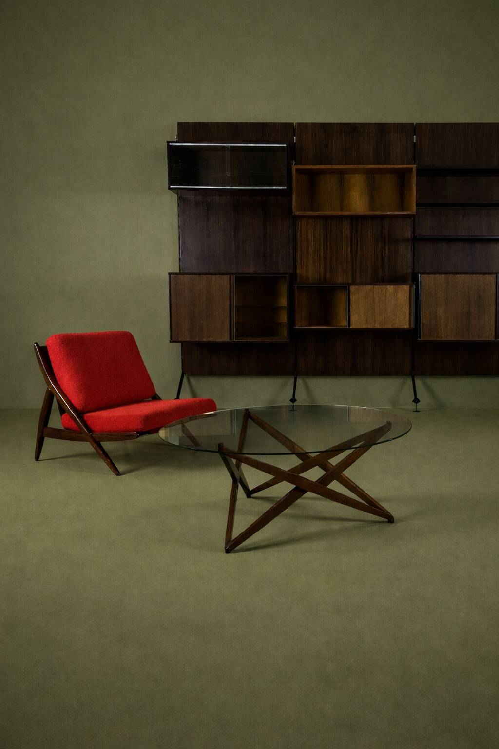 Angelo Ostuni coffee table with a sculptural base.