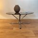 Table basse vintage en verre
