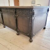 Important antique American desk in carved wood – circa 1900 –