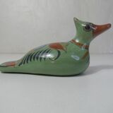 Ancient glazed terracotta mexico bird folk art vintage