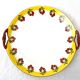 Round dish cake vintage cherry décor