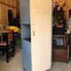 Old metal cabinet 4 shelves and hospital cloakroom