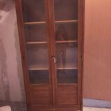 Antique wooden display cabinet – vintage spirit / 1950s