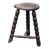 Tripod stool with bossed feet