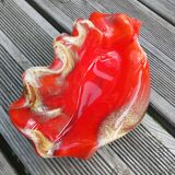 Vallauris ceramic conch shell empty pocket