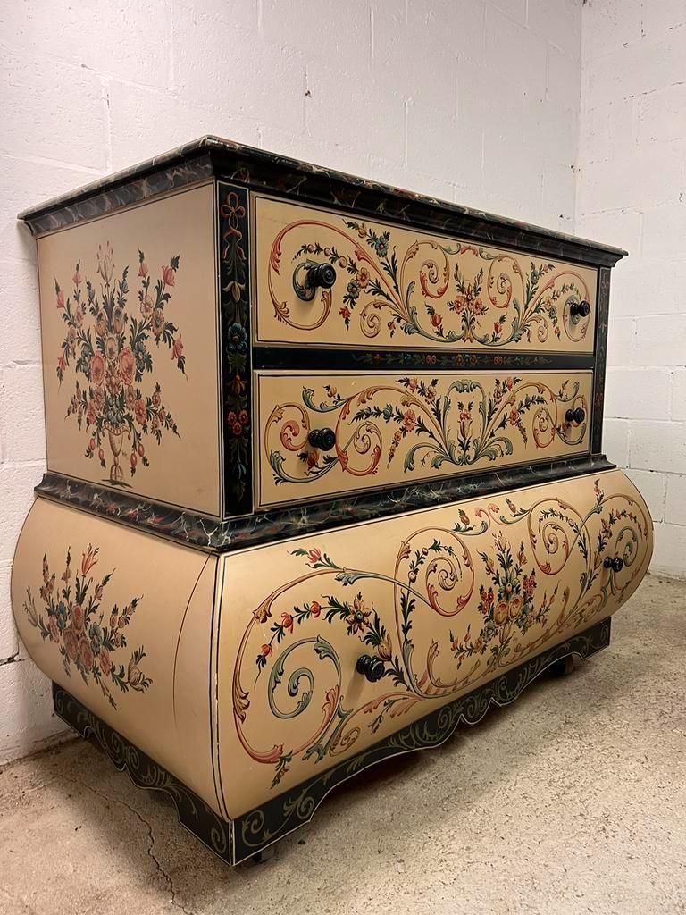 Hand painted xl chest of drawers