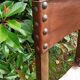 Lot 4 chaises espagnoles en cuir et bois