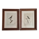 Ornithological engravings Audebert & Vieillot 1802 framed 50x40 cm
